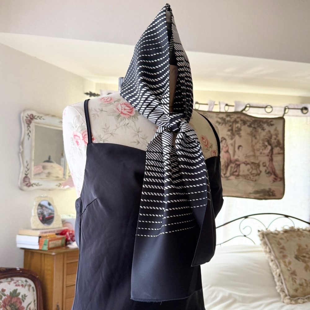 vintage black scarf